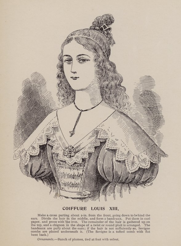 Louis XIII kapsel (gravure) door English School