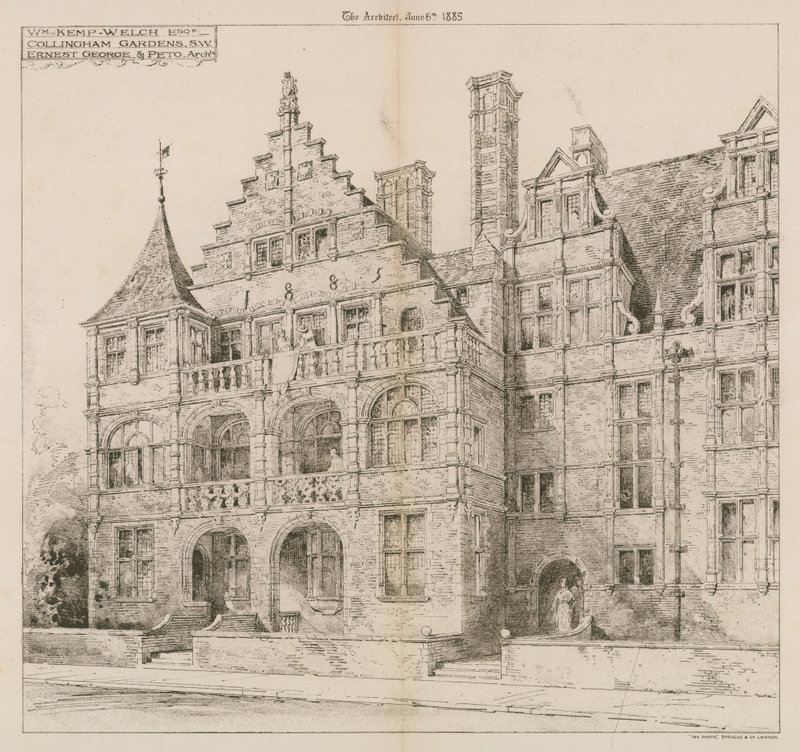 Collingham Gardens, Kensington, Londen door English School