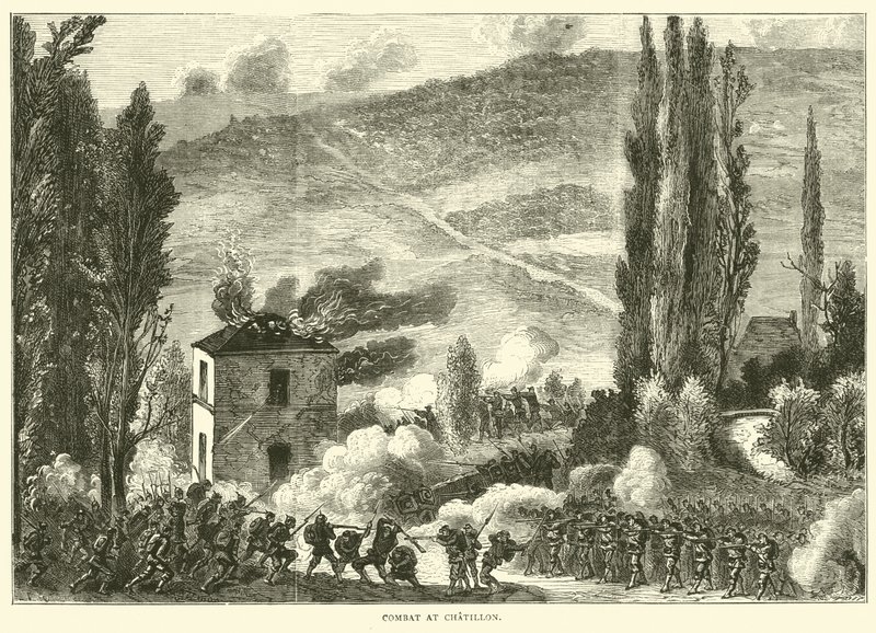 Gevecht bij Chatillon, oktober 1870 door English School