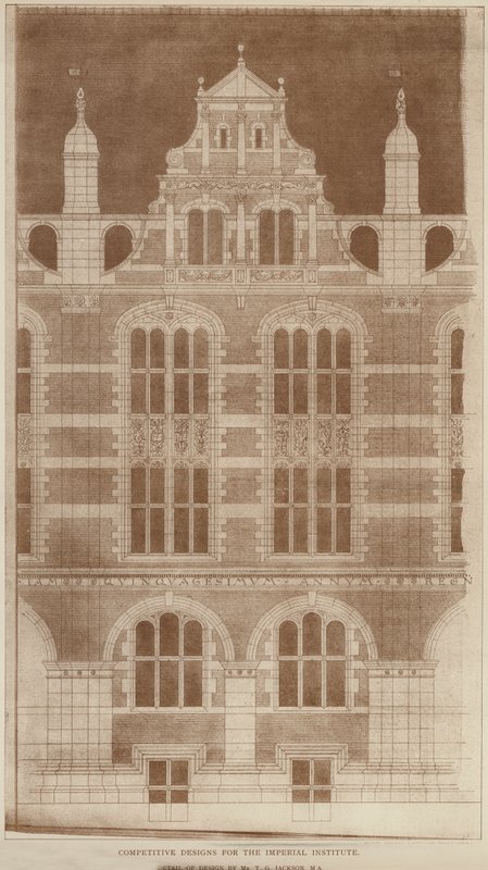 Competitieve ontwerpen voor het Imperial Institute door English School
