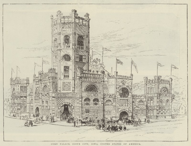 Corn Palace, Sioux City, Iowa, Verenigde Staten van Amerika door English School