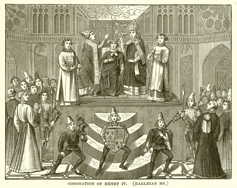 Kroning van Hendrik IV. (Harleian Ms) door English School