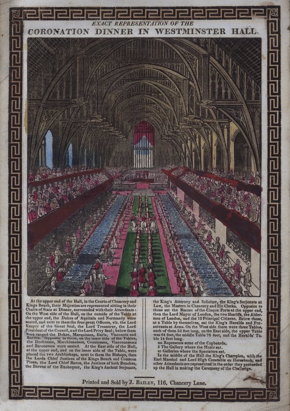 Kroning van Zijne Majesteit [d.w.z. George III] in Westminster door English School