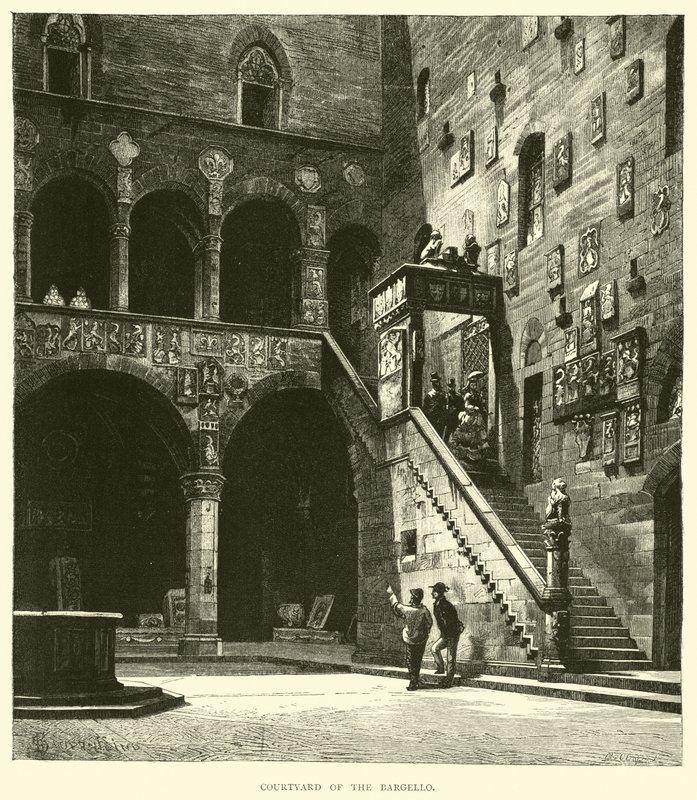 Binnenplaats van het Bargello door English School