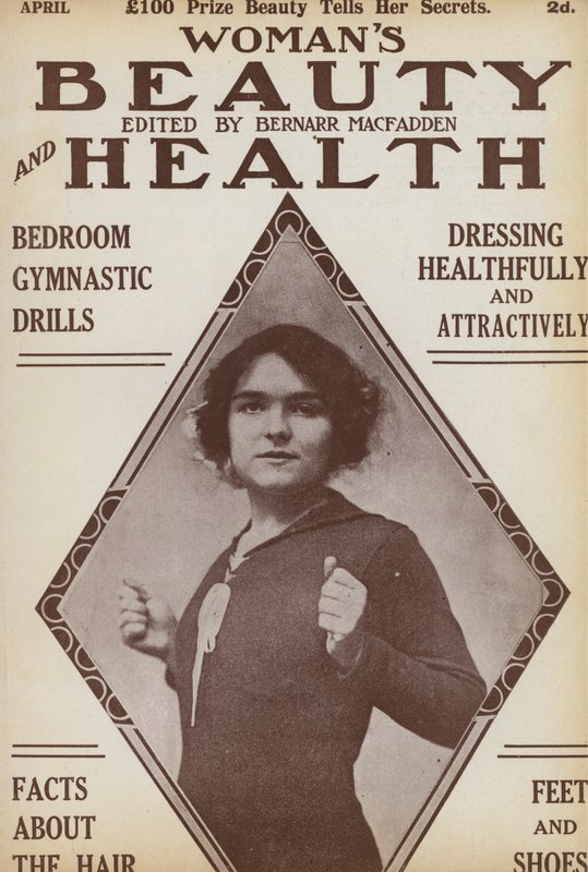 Omslag van nummer van Vrouwenschoonheid en Gezondheid magazine, 1913 door English School