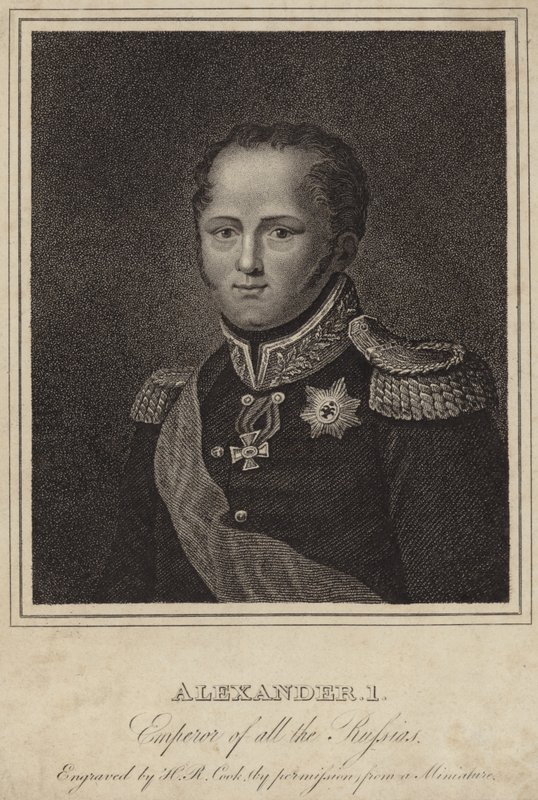 Tsaar Alexander I van Rusland door English School