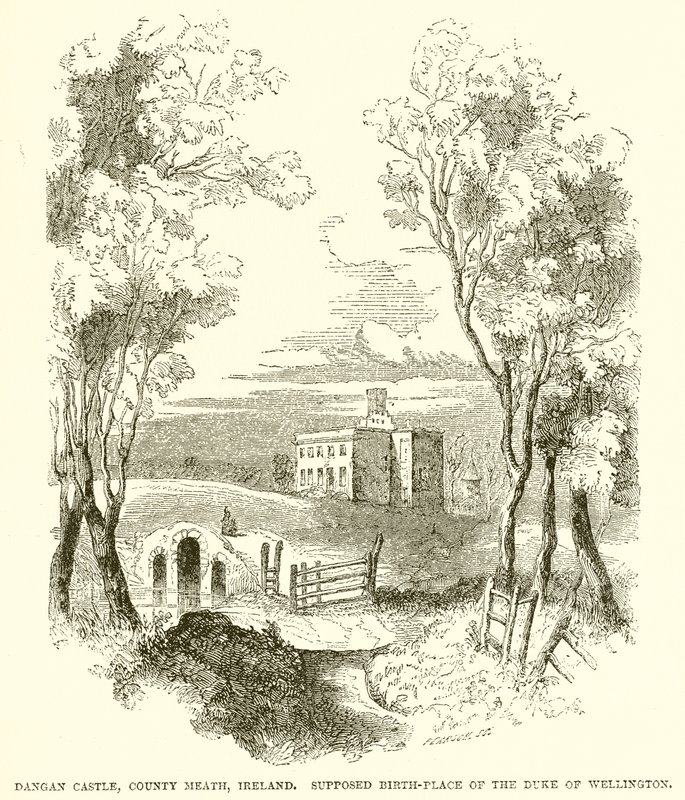 Dangan Castle, County Meath, Ierland. Veronderstelde geboorteplaats van de hertog van Wellington door English School