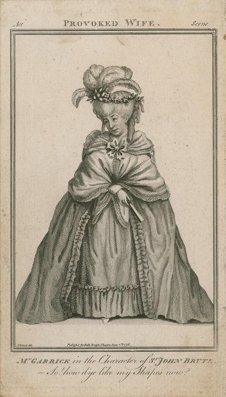 David Garrick in de rol van Sir John Brute door English School