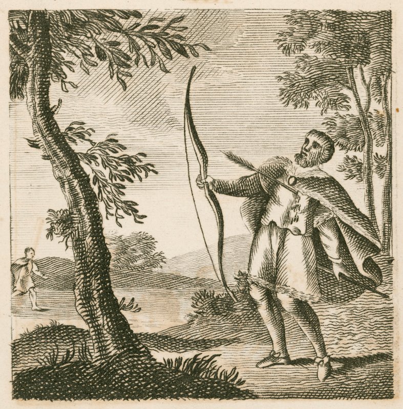 Dood van koning Willem II tijdens de jacht in het New Forest, Hampshire door English School