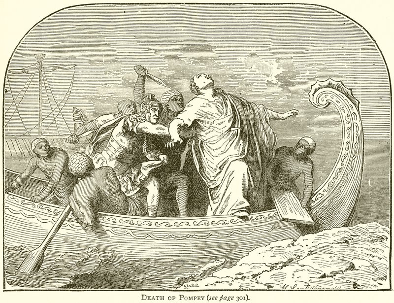 De Dood van Pompeius door English School