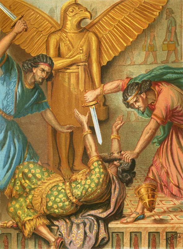 De dood van Sennacherib door English School
