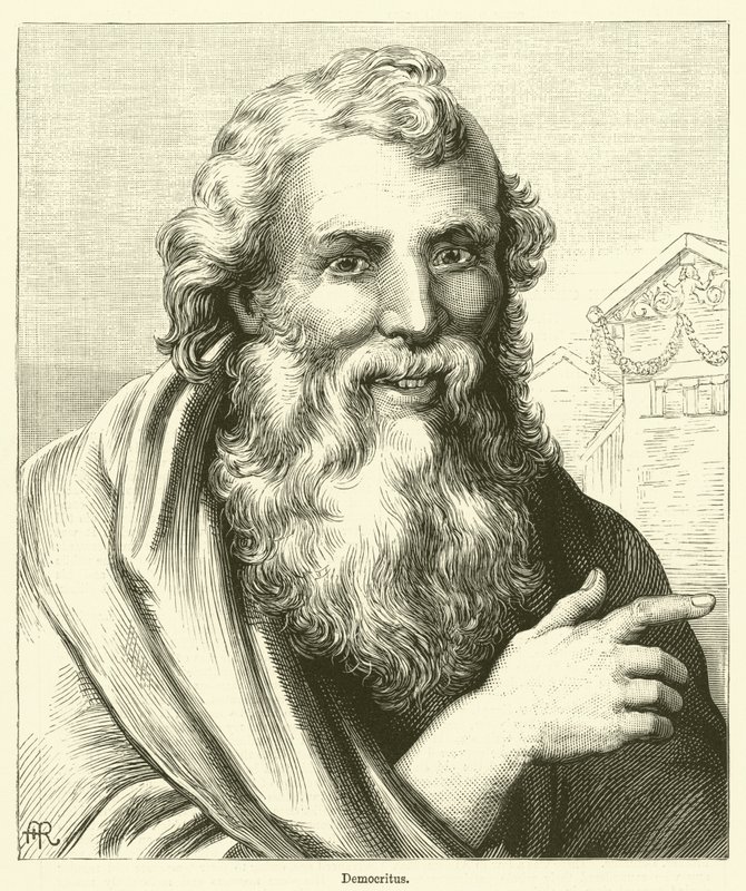 Democritus (gravure) door English School