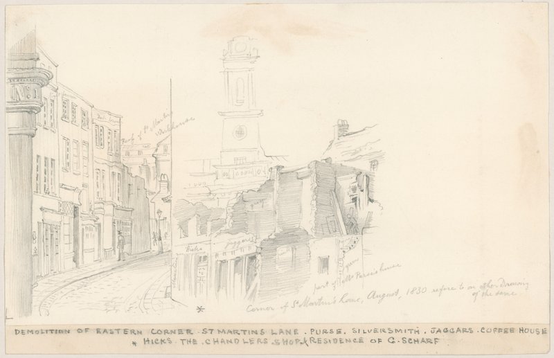 Sloop van de Oostelijke Hoek, St Martins Lane, Londen door English School