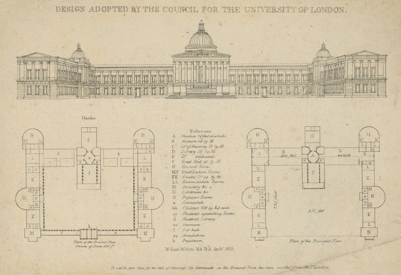 Ontwerp aangenomen door de raad voor de Universiteit van Londen door English School