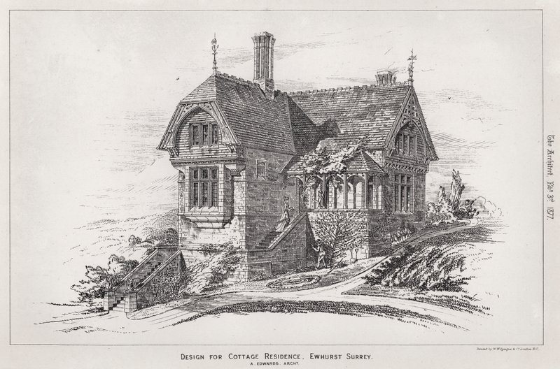 Ontwerp voor Cottage Residence, Ewhurst, Surrey door English School