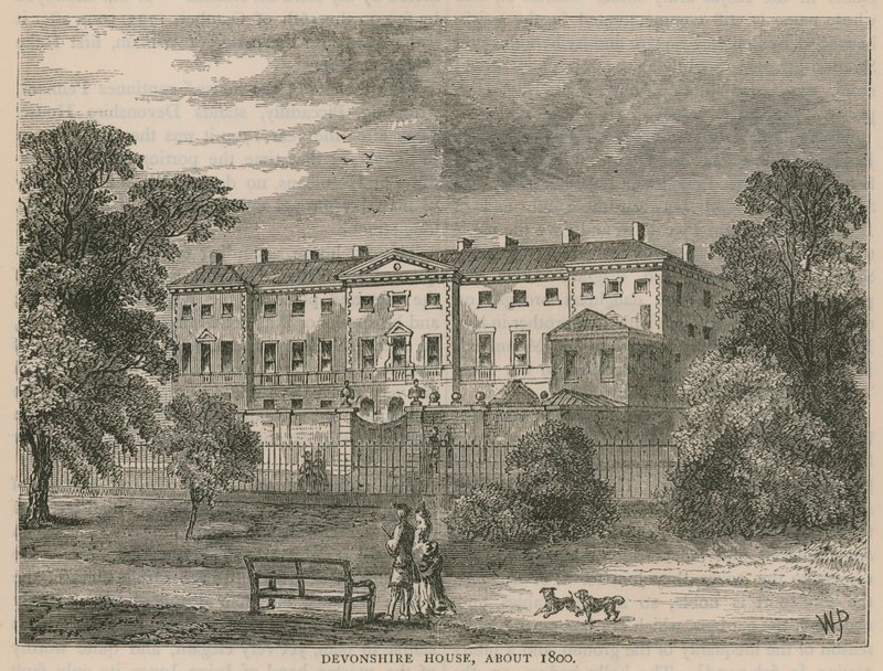 Devonshire House, Londen, rond 1800 door English School