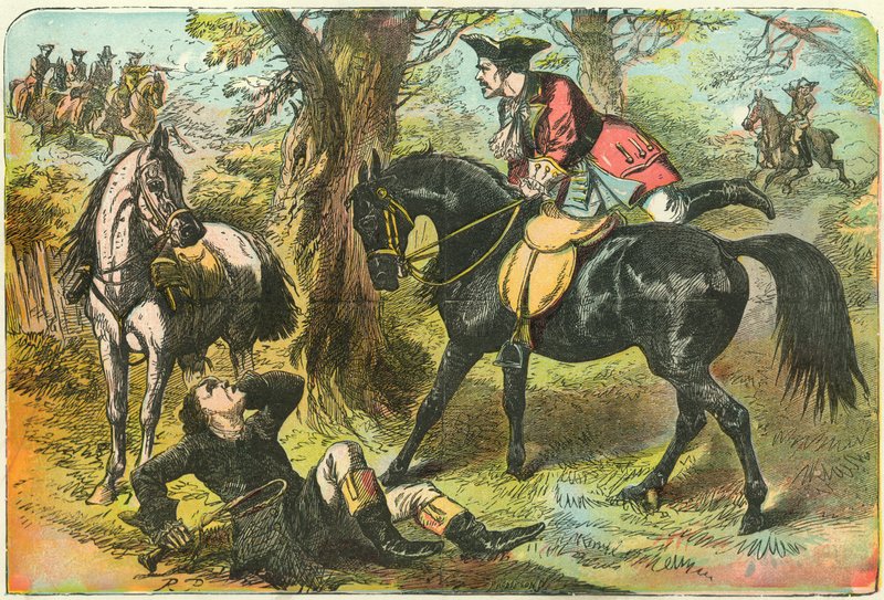 Dick Turpin krijgt bezit van Black Bess door English School