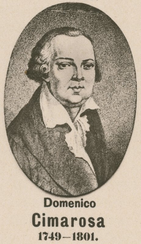 Domenico Cimarosa (gravure) door English School