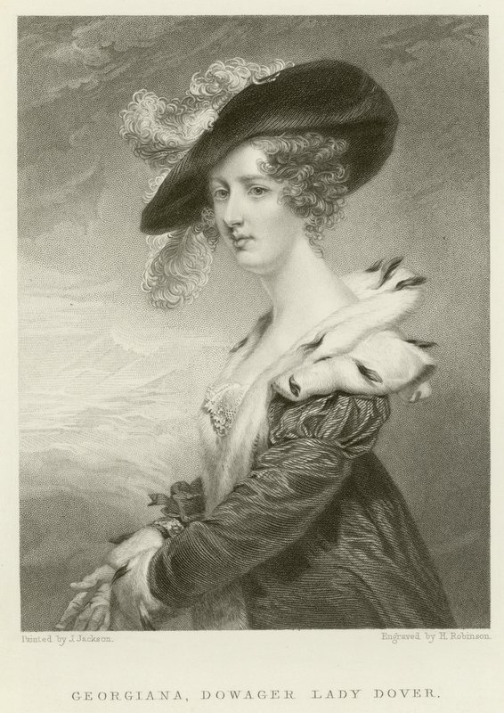 Weduwe Lady Dover door English School