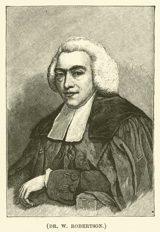 Dr W Robertson (gravure) door English School