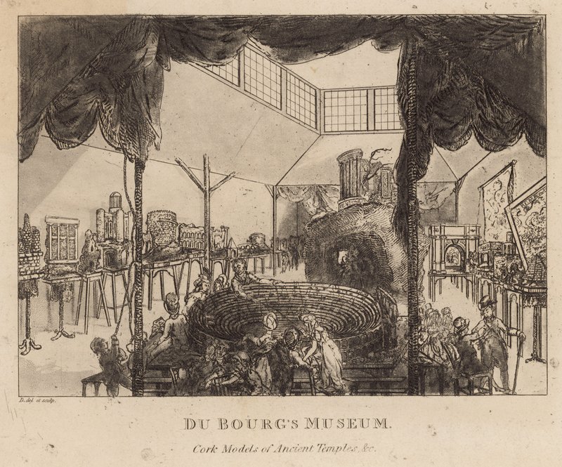 Du Bougs Museum, kurkmodellen van Oude Tempels door English School