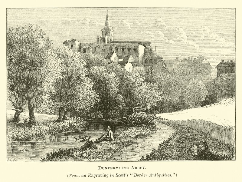 Abdij van Dunfermline door English School