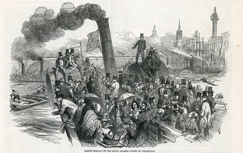Paasmaandag op de rivier de Theems - op weg naar Greenwich door English School