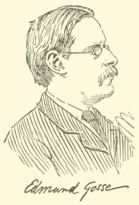 Edmund Gosse (gravure) door English School