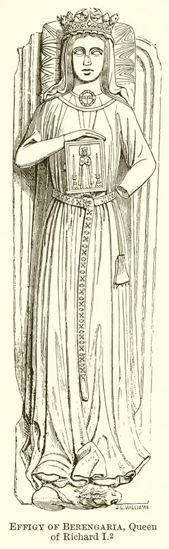 Beeld van Berengaria, koningin van Richard I door English School