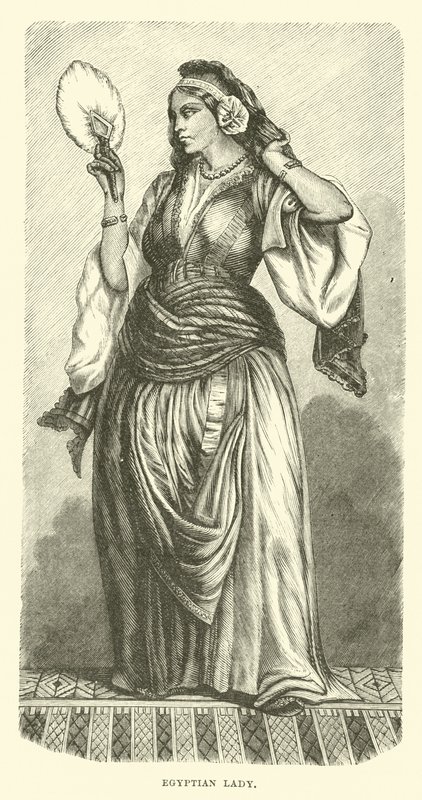 Egyptische dame door English School