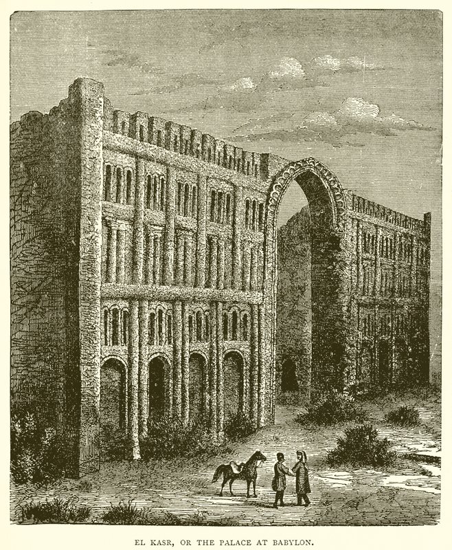 El Kasr, of het paleis in Babylon door English School