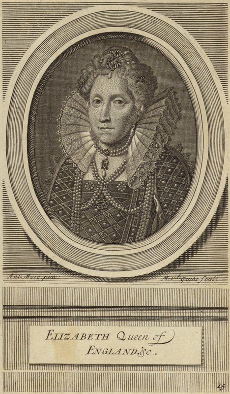 Elizabeth I van Engeland door English School