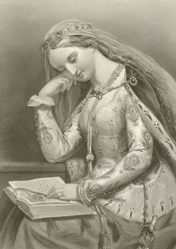 Elizabeth van York, koningin van koning Hendrik VII door English School