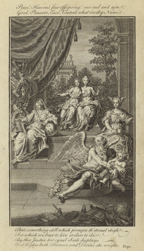 Epistel IV, Over de Natuur en Staat van de Mens, Met Betrekking tot Geluk door Alexander Pope door English School