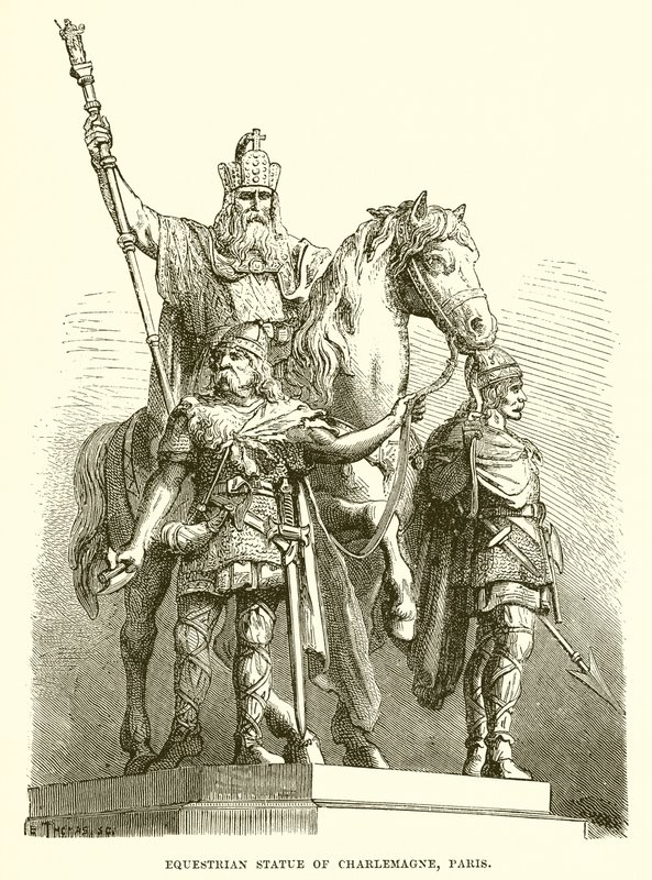 Ruiterstandbeeld van Karel de Grote, Parijs door English School