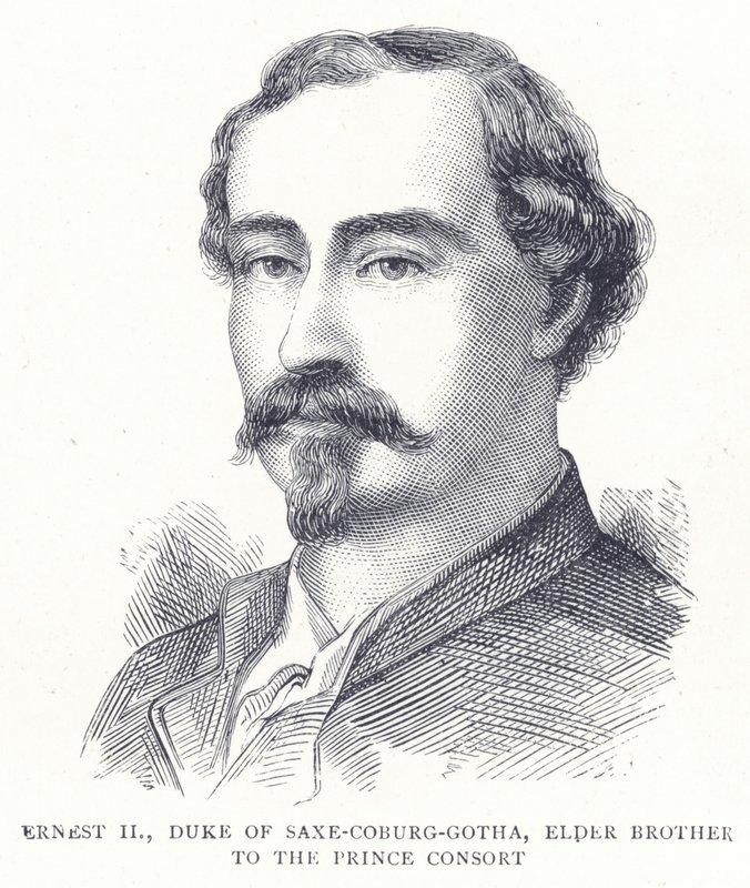 Ernst II, Hertog van Saksen-Coburg-Gotha, oudere broer van de Prins-Gemaal door English School