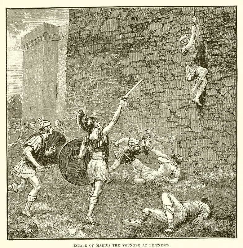 Ontsnapping van de jongere Marius bij Praeneste door English School