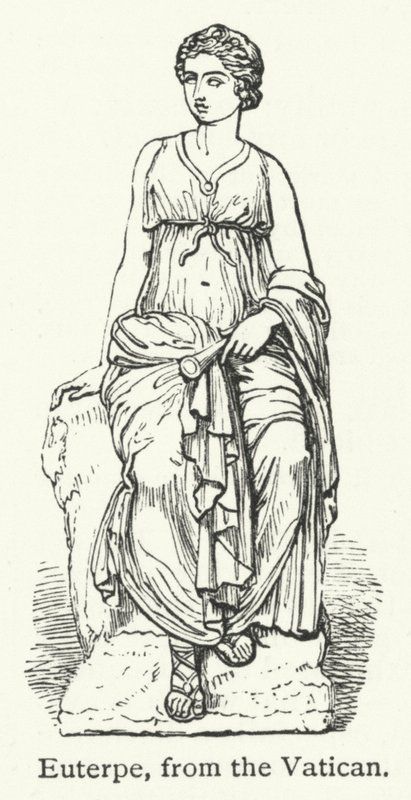 Euterpe (gravure) door English School