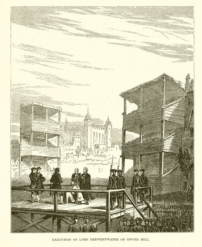 Executie van Lord Derwentwater op Tower Hill door English School