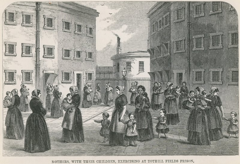 Oefenen in Tothill Fields Prison door English School
