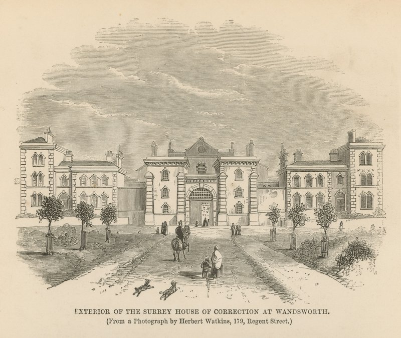 Exterieur van het Surrey House of Correction door English School