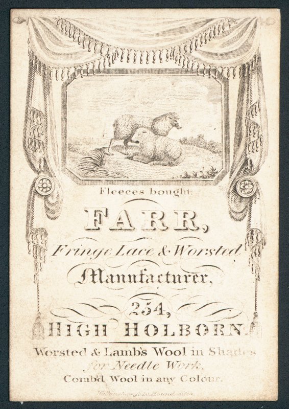 Farr, franje kant en wollen fabrikant door English School