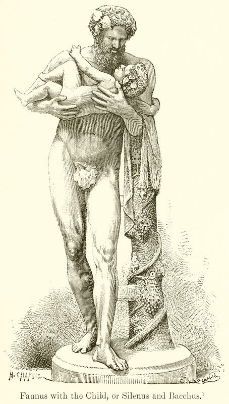 Faunus met het Kind, of Silenus en Bacchus door English School