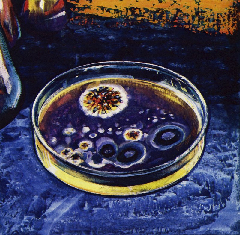 Fleming merkte op dat een schimmel nabijgelegen bacteriën had gedood door English School