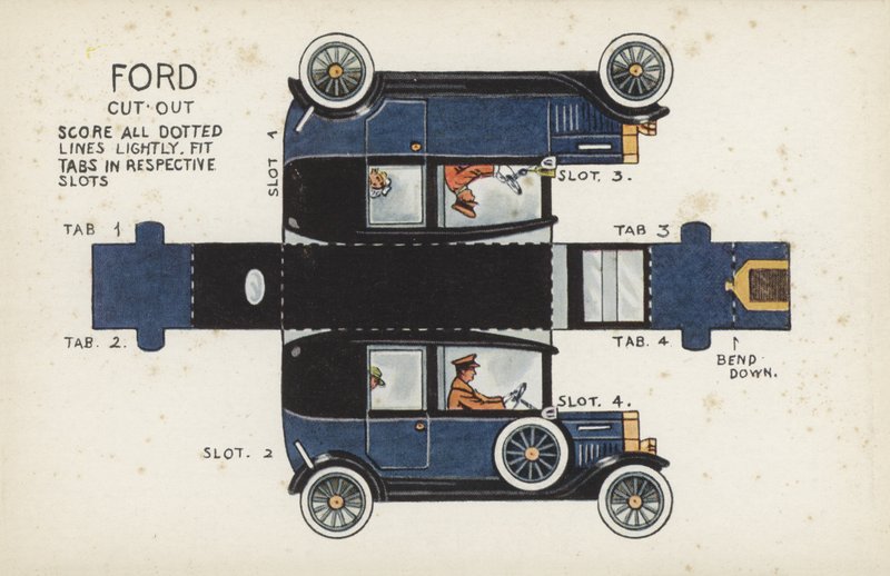 Ford Uitknippen (kleur litho) door English School