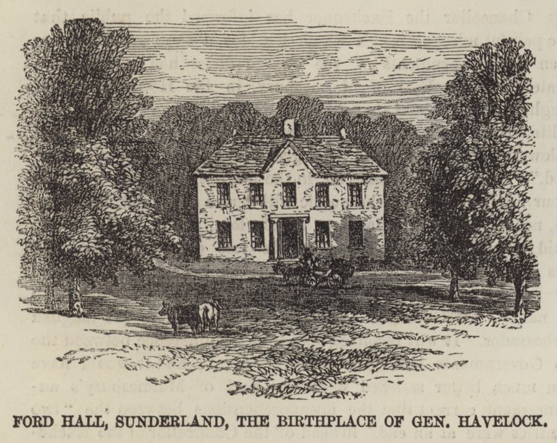 Ford Hall, Sunderland, de Geboorteplaats van Generaal Havelock door English School