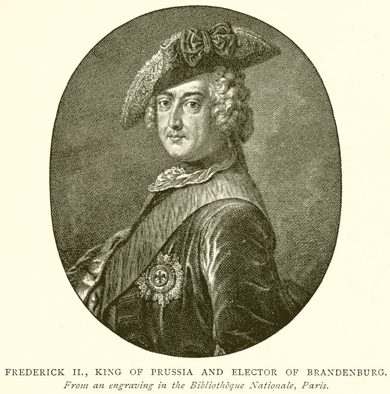 Frederik II, koning van Pruisen en keurvorst van Brandenburg door English School