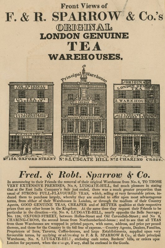 Vooraanzichten van Fred & Robert Sparrow & Co