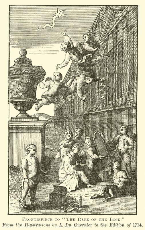 Frontispice van The Rape of the Lock door English School