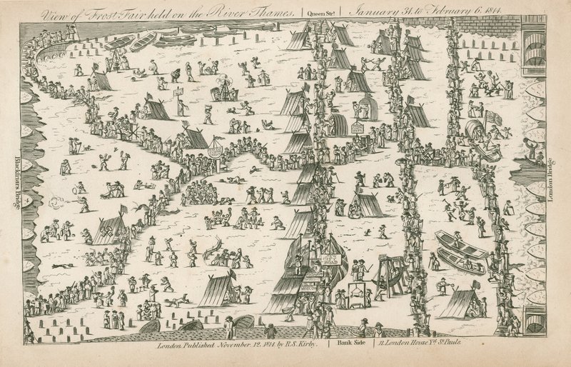 Frost Fair van 1814 door English School